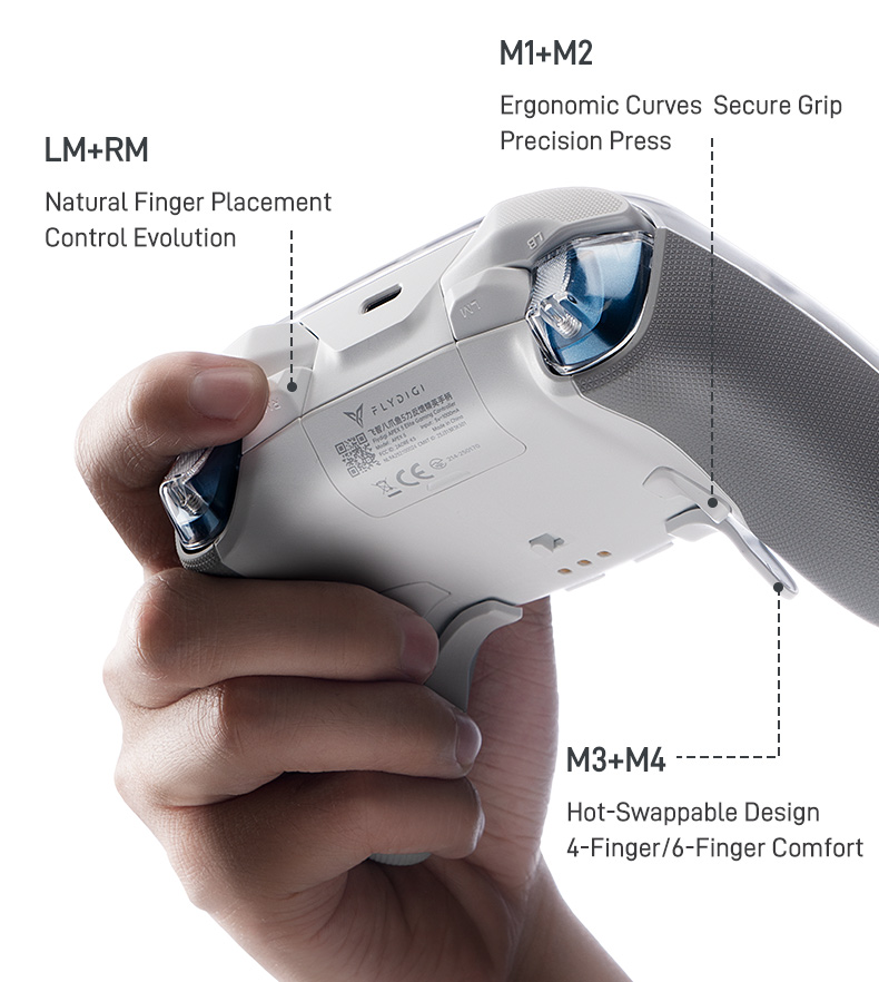 Pi 5 Case - Flydigi Apex 5 Gaming Controller Draadloze