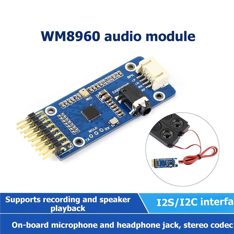 Raspberry Pi 5 - WM8960, geschikt voor Raspberry Pi, 5/7