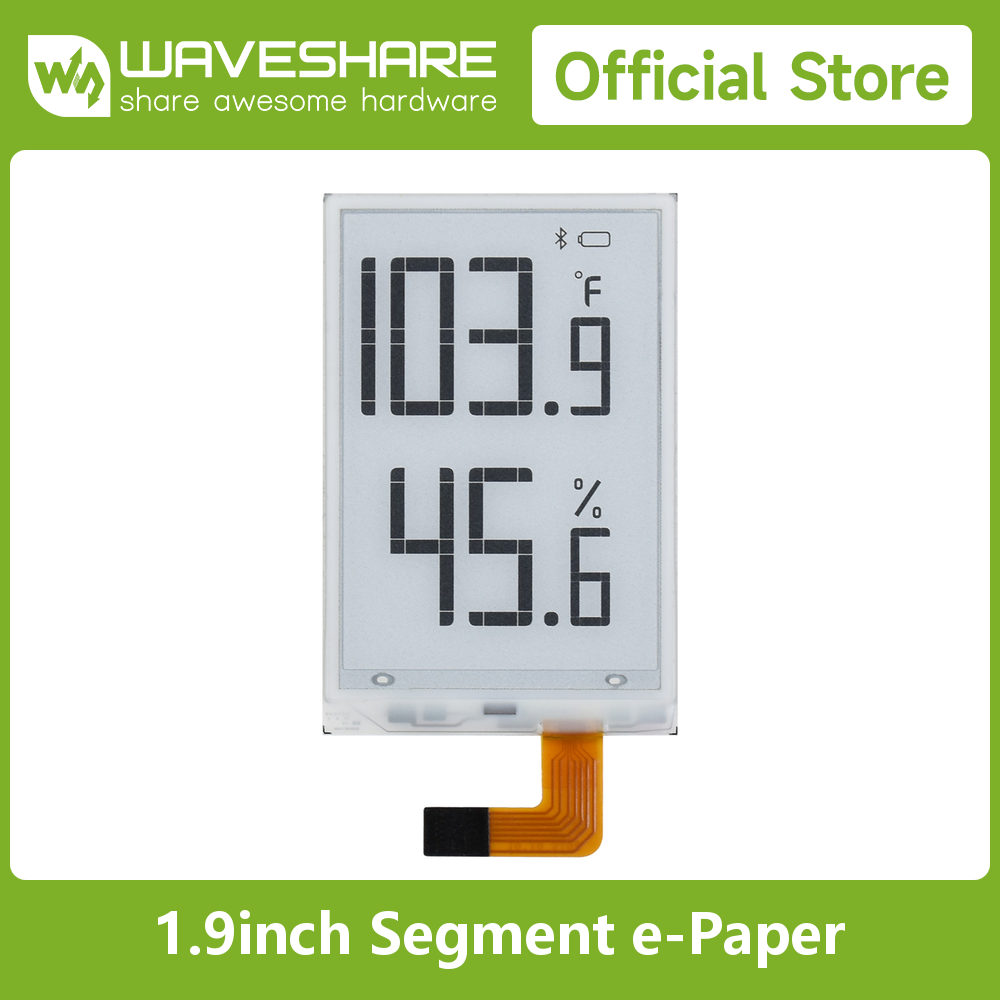 Waveshare 1,9 inch segment E-P - Pi Display recensie en prijs