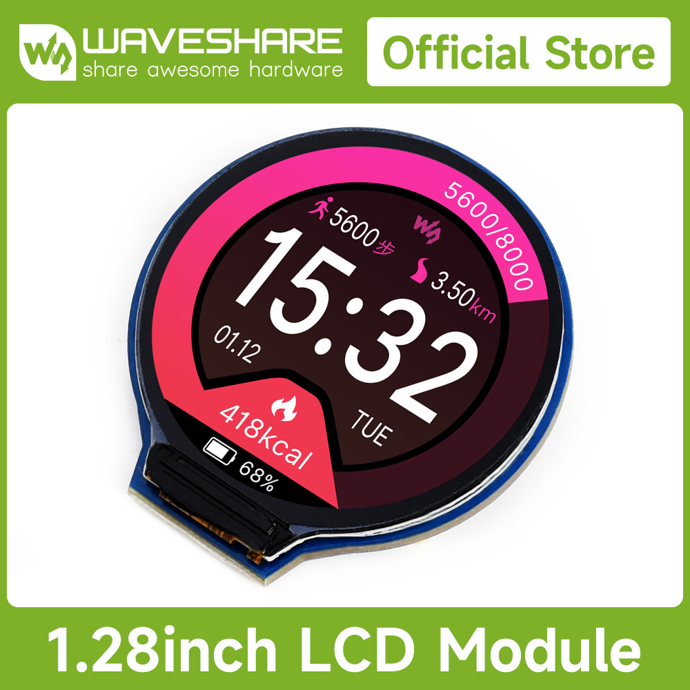 Waveshare 1,28 inch ronde LCD- - Pi Display recensie en prijs