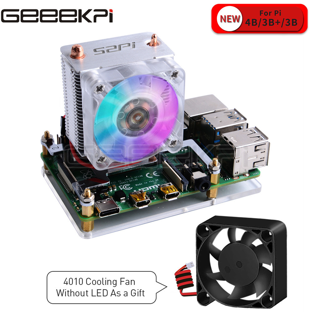 Geeekpi Clear Black Ice Toren  - Pi Cooler recensie en prijs