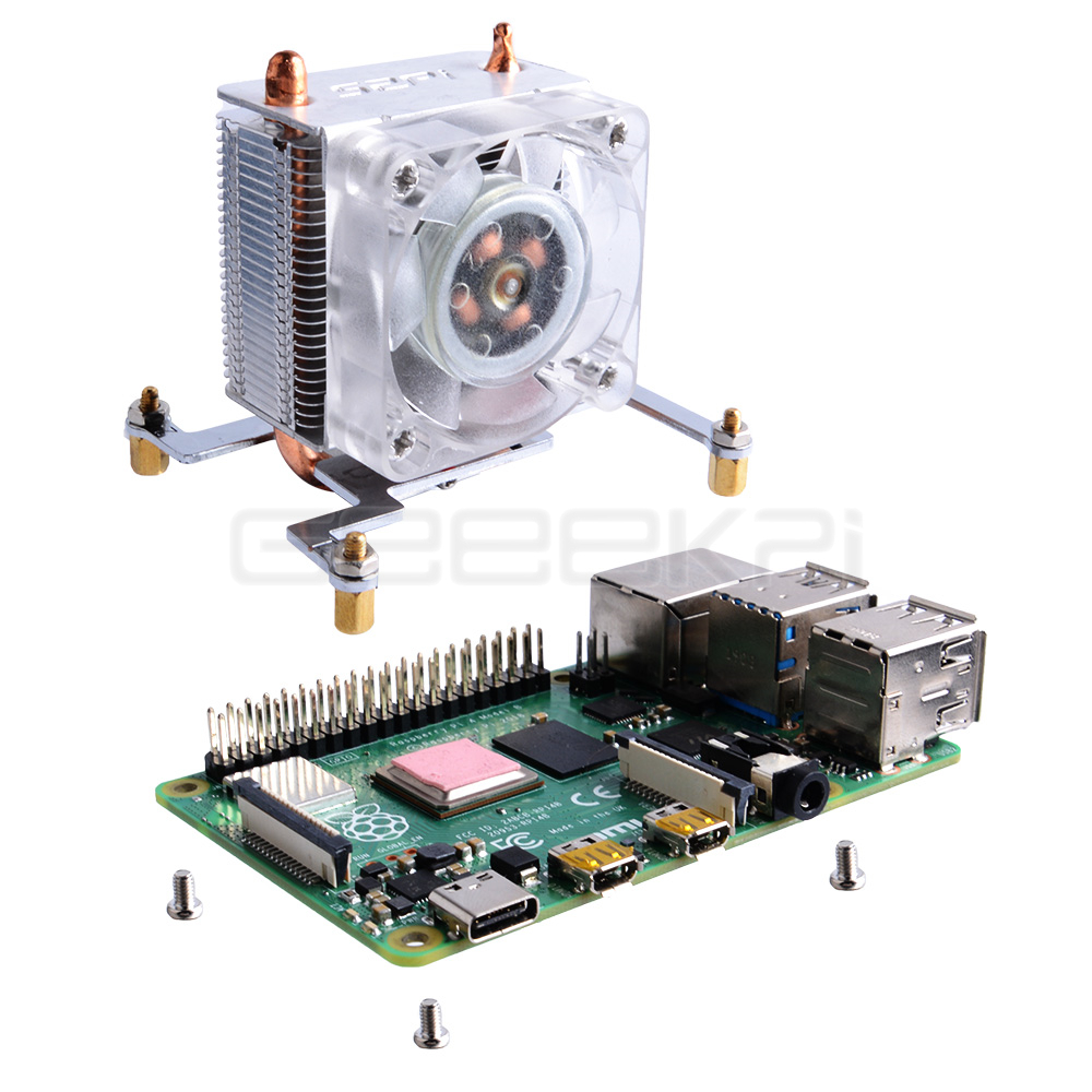 Geeekpi Clear Black Ice Toren  - Pi Cooler recensie en prijs