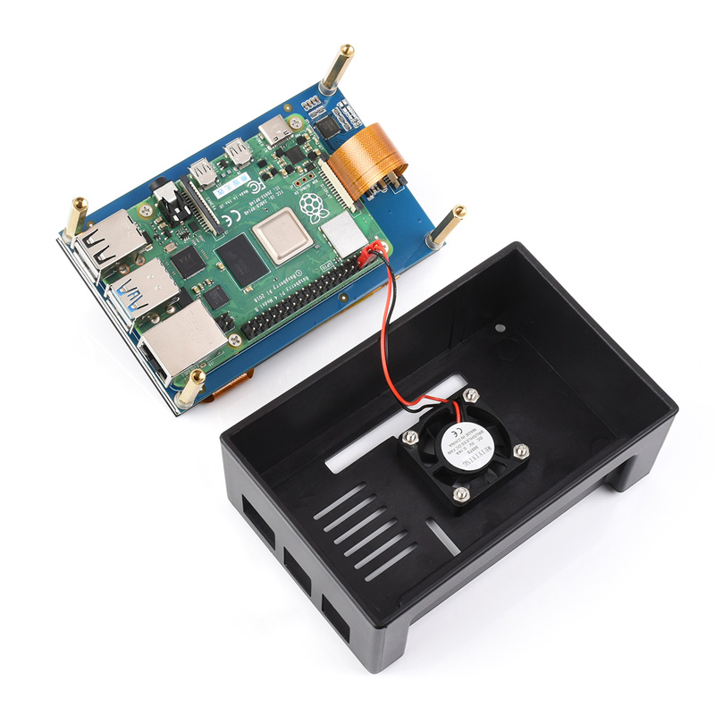 Raspberry Pi 4,3 inch DSI-sche - Pi 5 Case recensie en prijs
