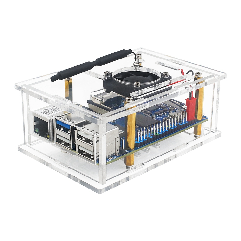 ABFN-Acryl Behuizing Met Koelv - Pi 4 Case recensie en prijs