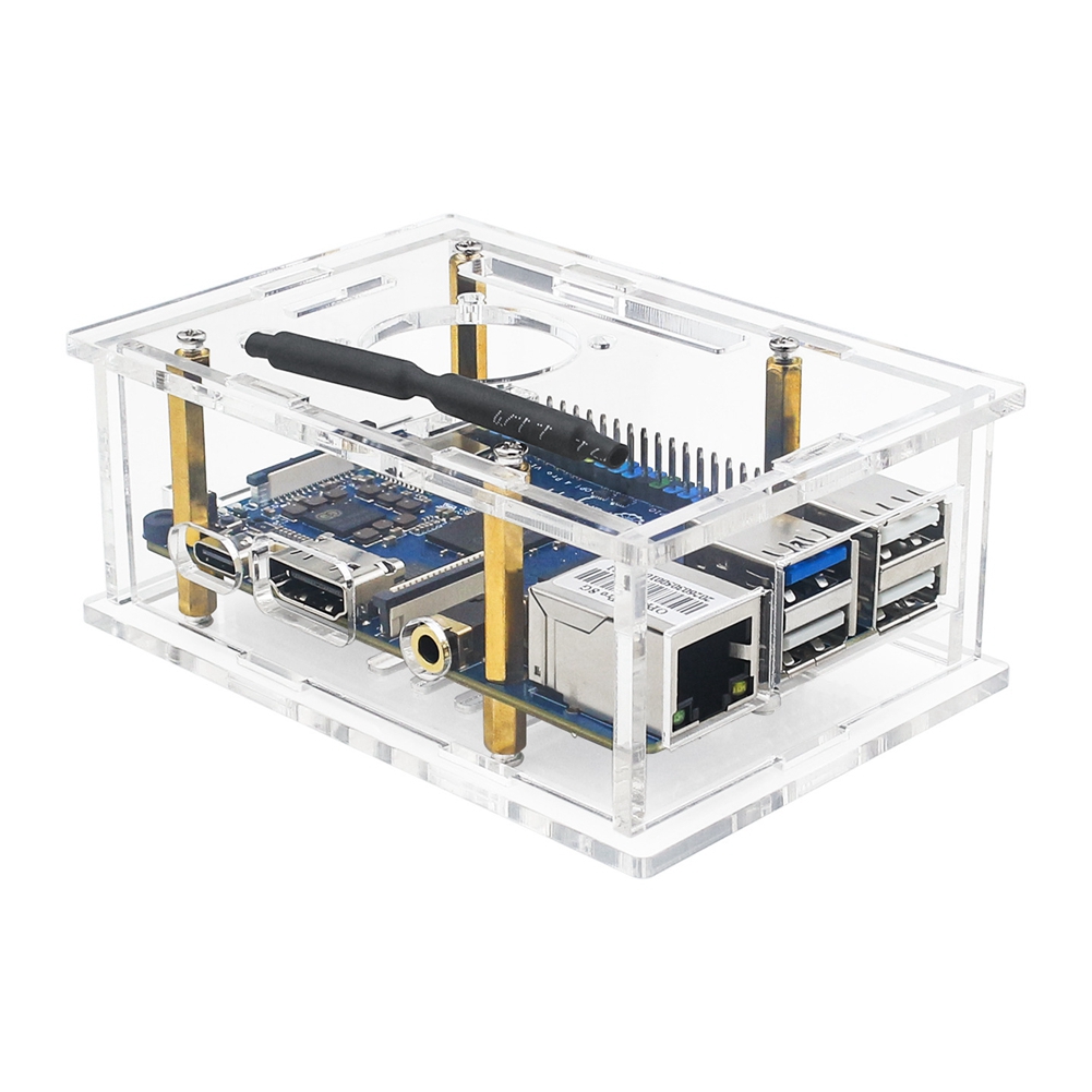 ABFN-Acryl Behuizing Met Koelv - Pi 4 Case recensie en prijs