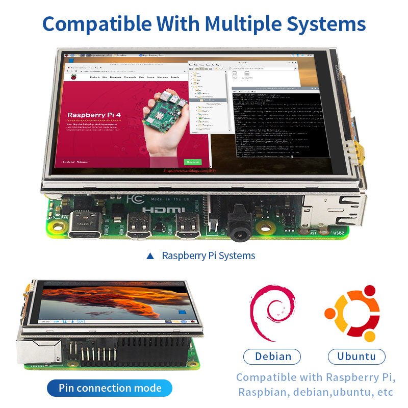 3.5 Inch Raspberry Pi 4 Touch  - Pi Cooler recensie en prijs