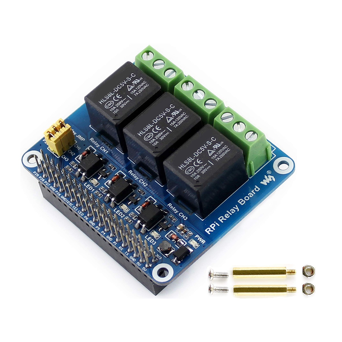 Waveshare 5V 3-kanaals relaism - Raspberry Pi Kit recensie en prijs