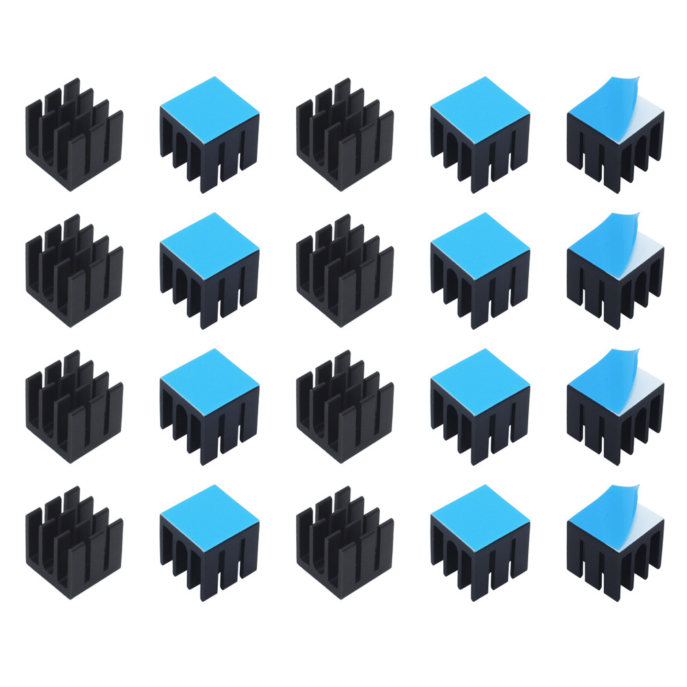 12x12x12mm 50 stuks Aluminium  - Pi Cooler recensie en prijs