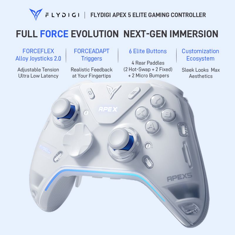 Flydigi Apex 5 Gaming Controll - Pi 5 Case recensie en prijs