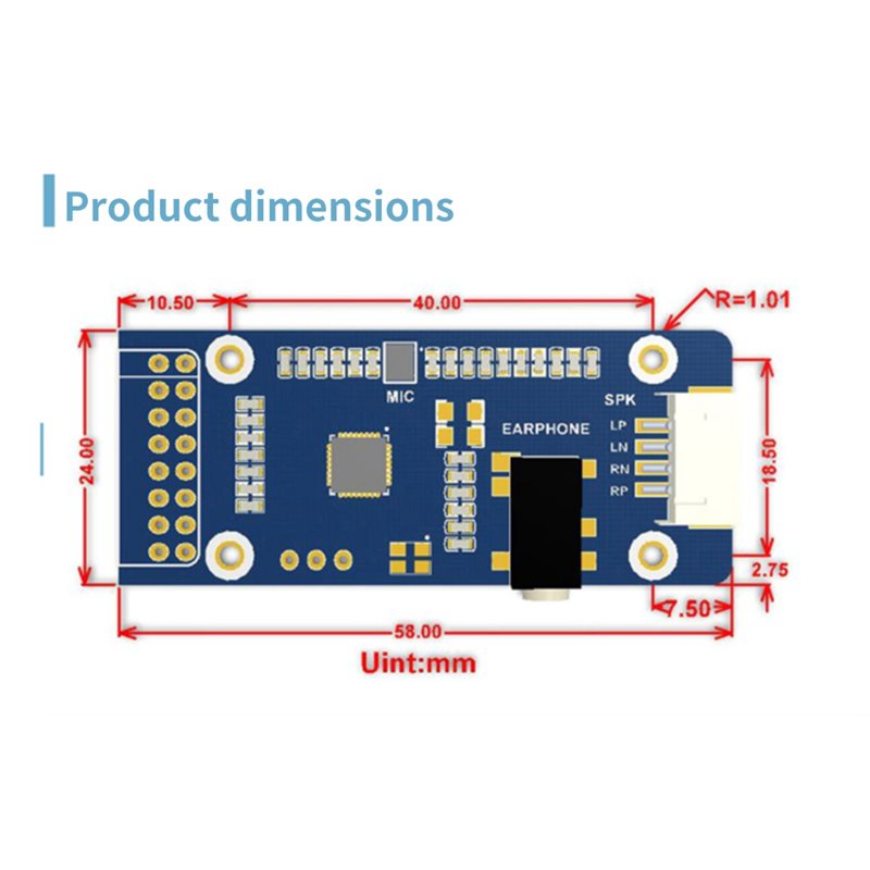 WM8960, geschikt voor Raspberr - Raspberry Pi 5 recensie en prijs