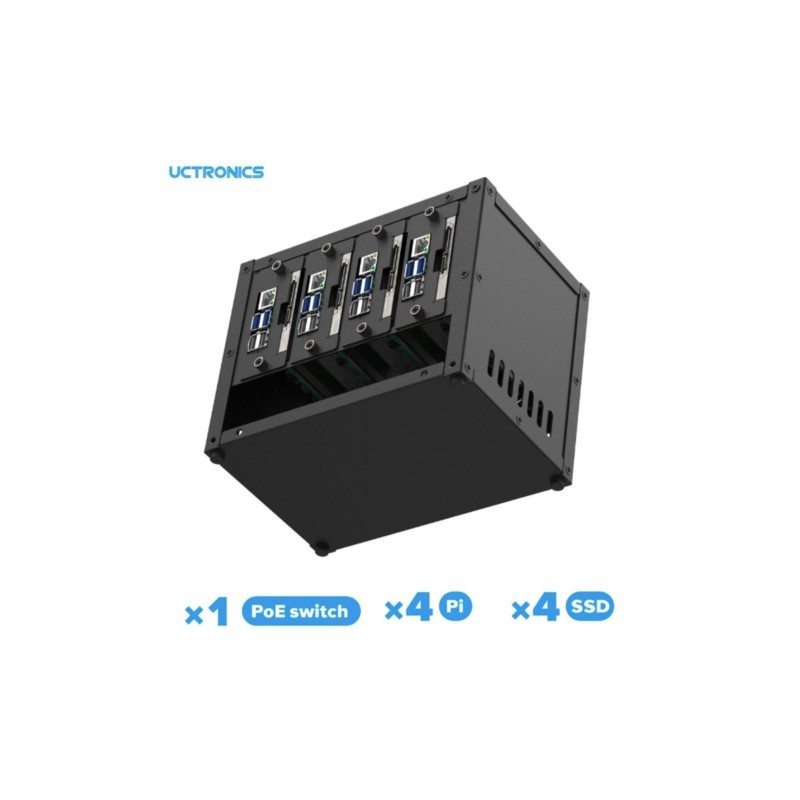 UCTRONICS Raspberry Pi Cluster - Pi 4 Case recensie en prijs